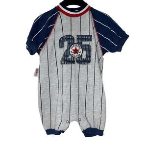 Vintage‎ Converse All Star Kids Baby 18 Months One Piece Stripe Athletic #25